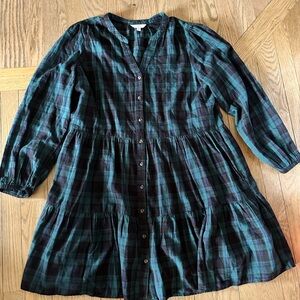 Time and tru plaid women’s dress xl 16-18